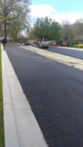 Burke station pool parking lot repair