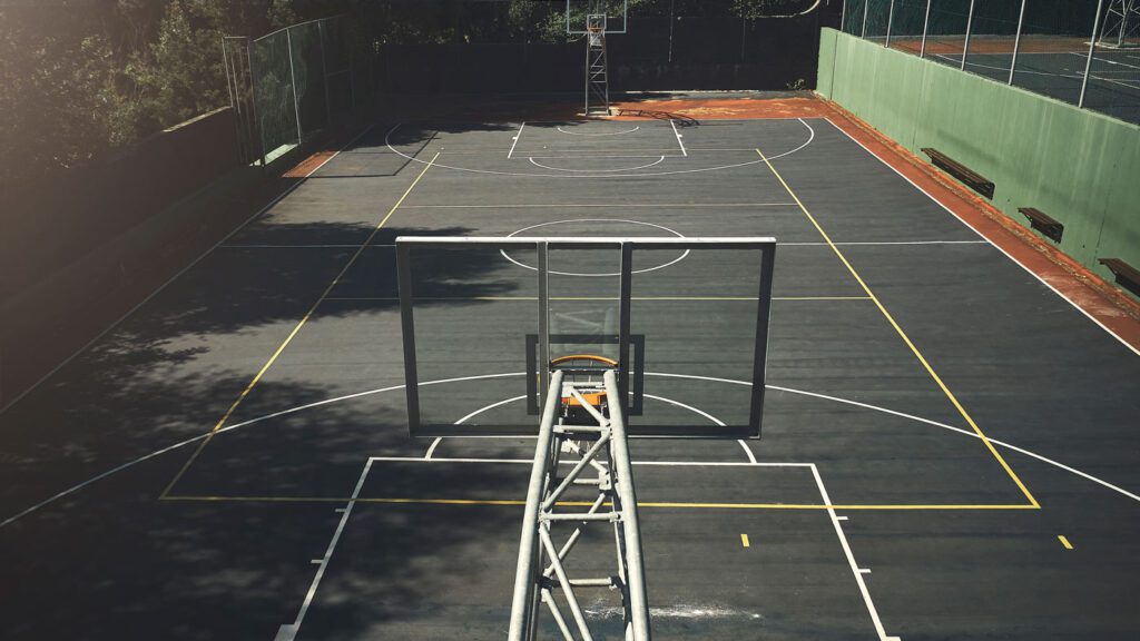 Newly paved Sports Construction