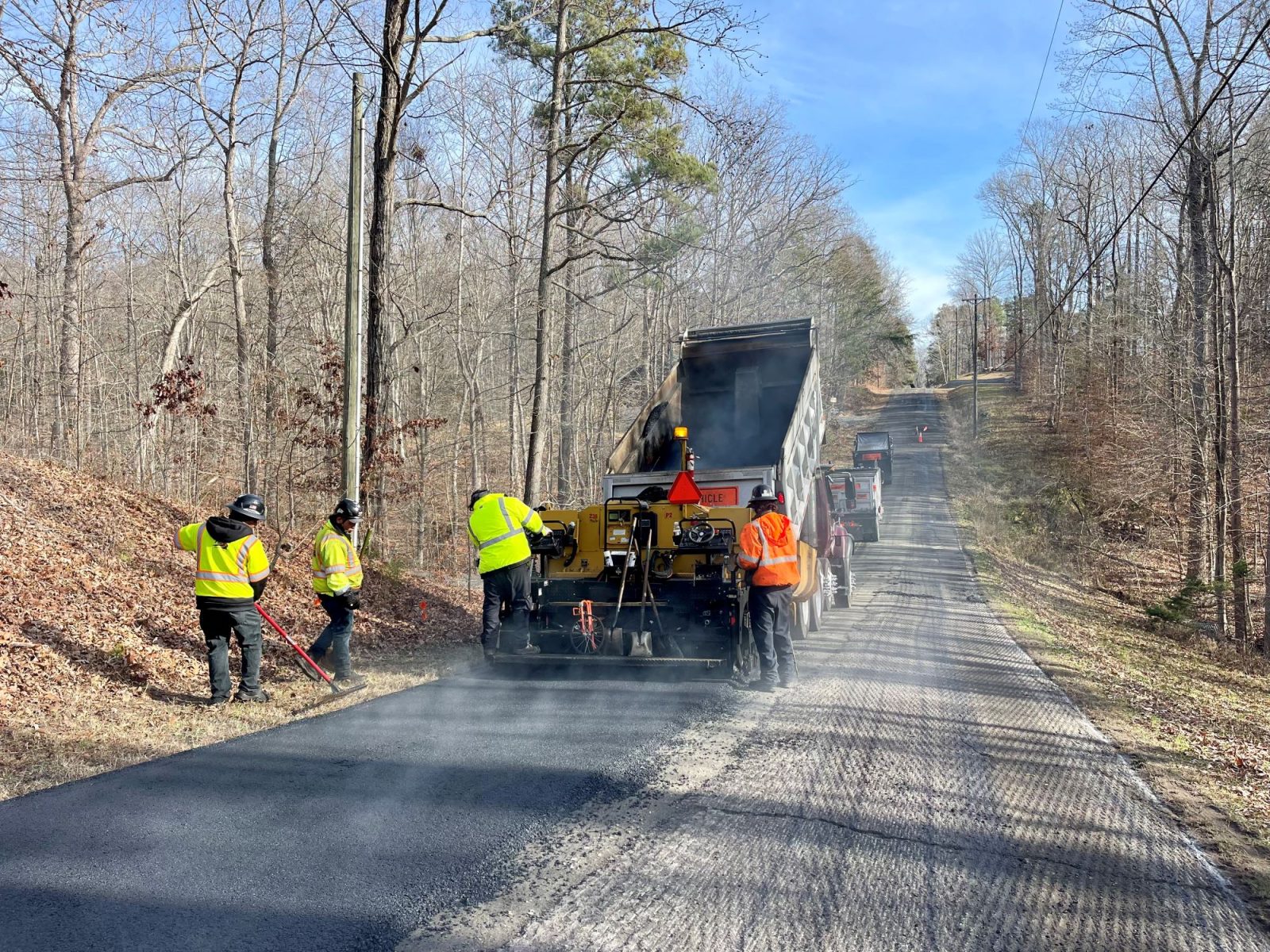 asphalt milling road